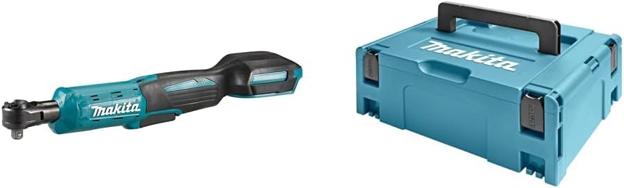 Makita Clé à cliquet dwr180z (machine seule) & COFFRET DE TRANSPORT MAKPAC2 395x295x157 MM (coffret nu) - 821550-0