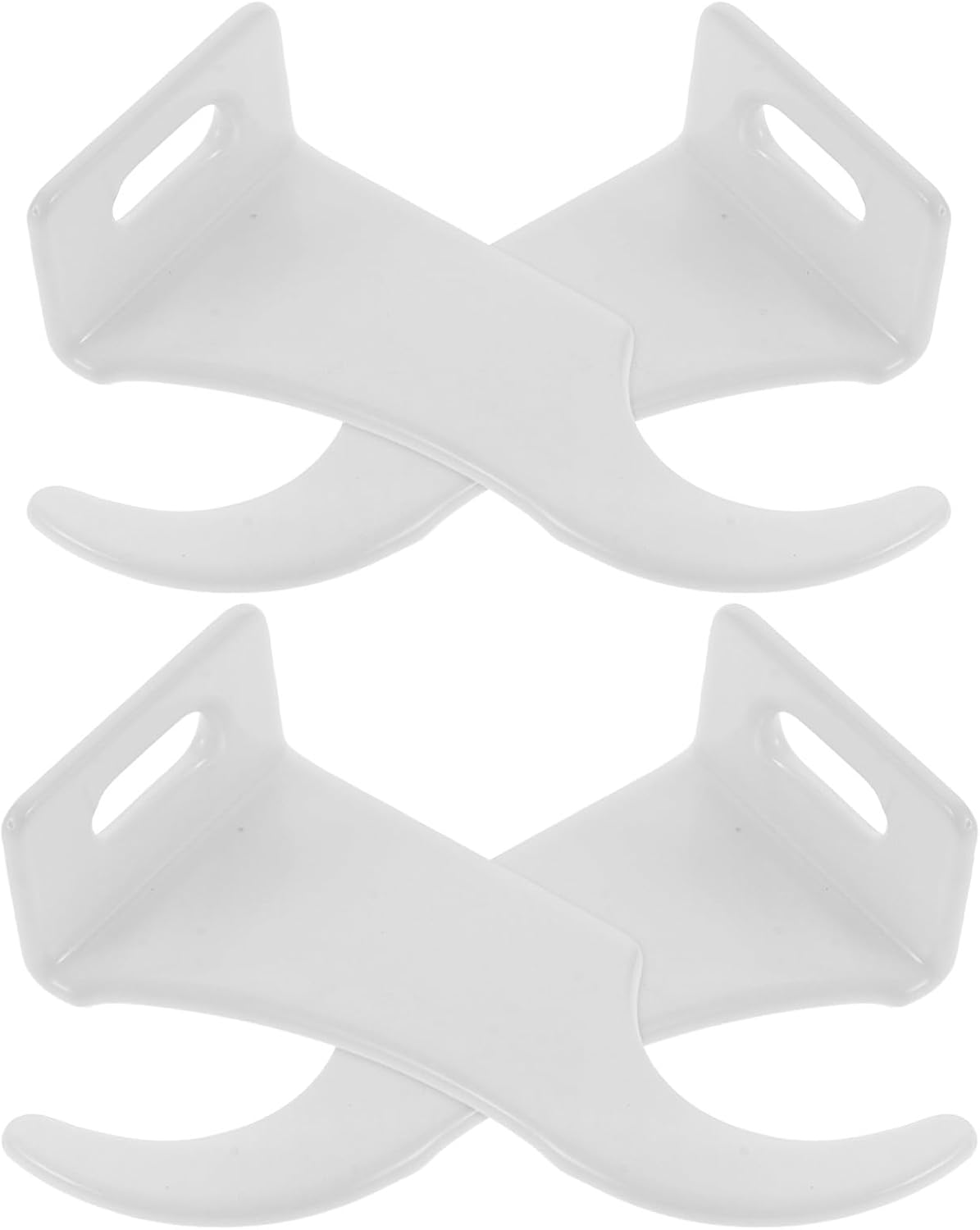 Housoutil Lot de 4 Crochets de Radiateur en Acier et Aluminium Supports Robustes de Fixation Réutilisables pour Radiateurs Installation Rapide Adaptés aux Systèmes de Chauffage