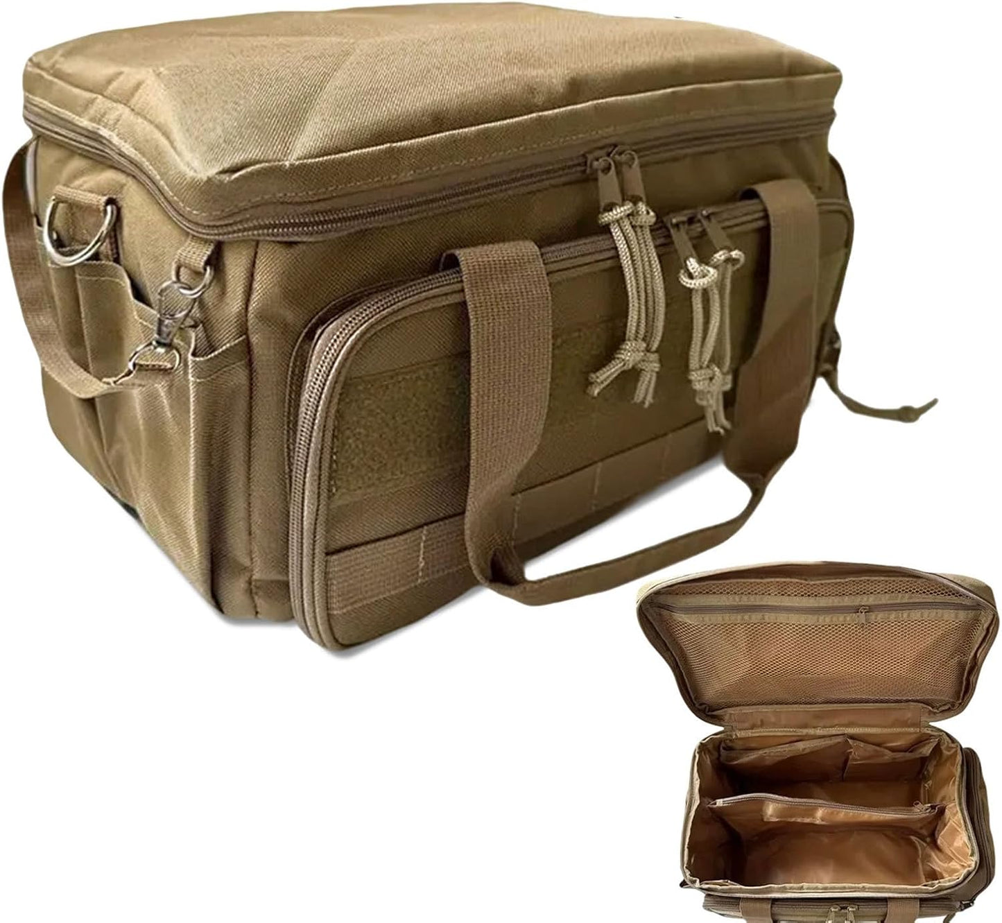Sac à outils de mécanicien portable en nylon, 19 x 22 x 38 cm, mallette de rangement compacte avec poignée humanisée pour extérieur, construction, camping, jardinage, entretien du bois