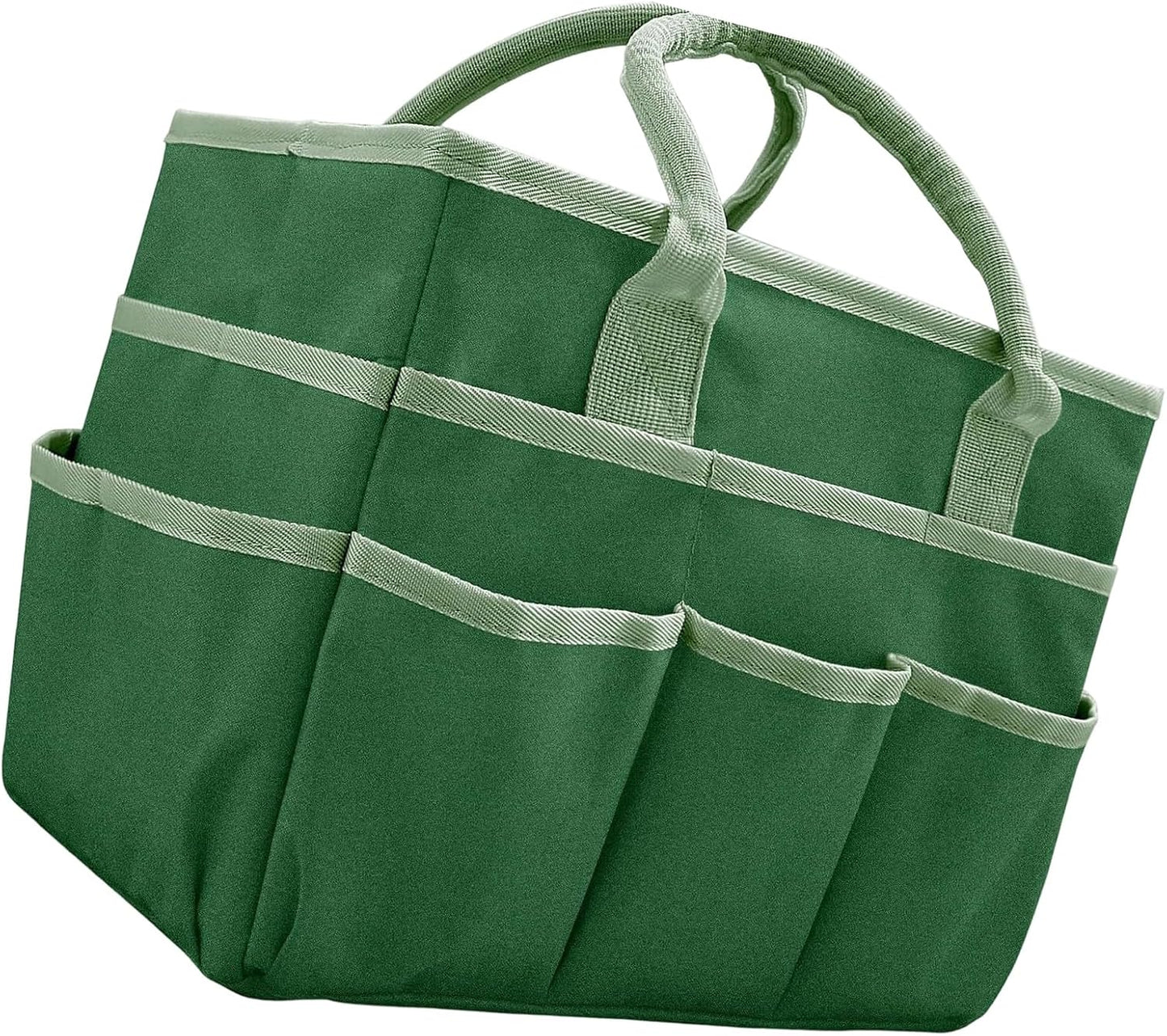 Sac à outils pliable en tissu polyester et poignées de transport renforcées, sac à outils artistiques à compartiments multiples