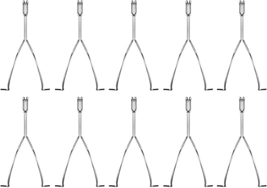 Genérico Lot de 10 crochets suspendus en acier inoxydable pour peinture de portes d'armoire