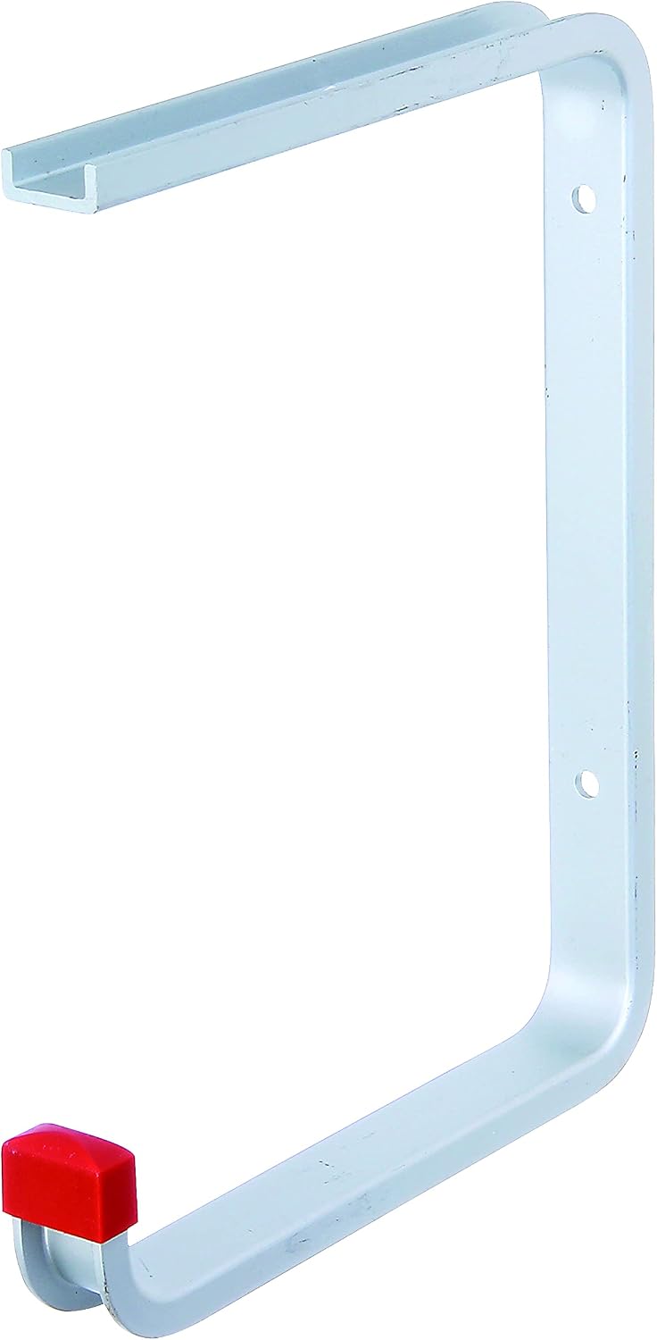 Alberts 805579 Crochet de plafond | au choix dans différents modèles | coudé | aluminium | profondeur du crochet 175 mm | hauteur totale 220 mm