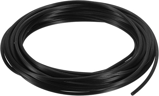 uxcell Spline de fixation ronde en silicone pour écran de porte et fenêtre (10 m, noir)