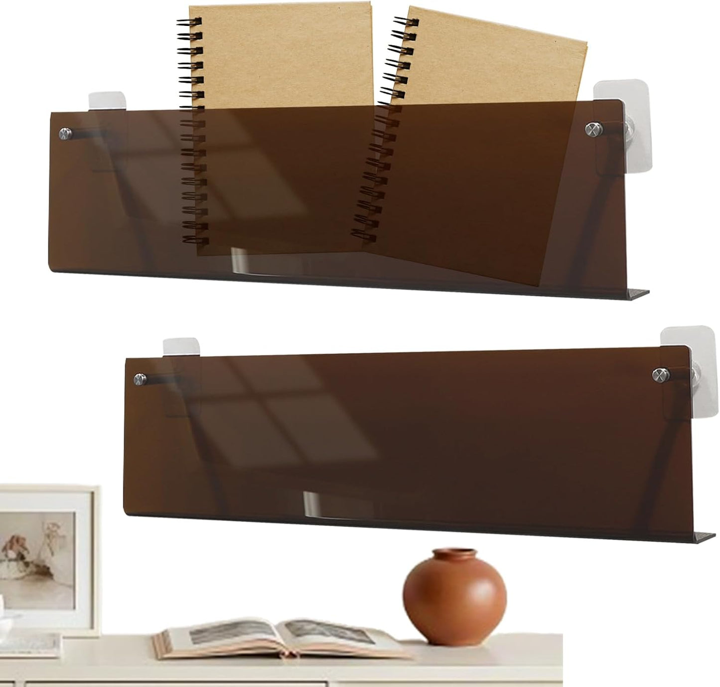 Porte-album, étagère murale en acrylique transparent | Organiseur de disques, pour adolescents et adultes, amateurs de musique, collectionneurs, salon, appartement