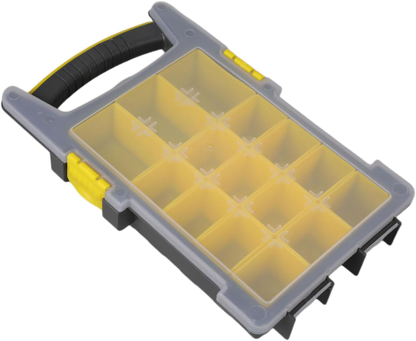 Boîte à outils multi-compartiments avec poignée ergonomique adaptée pour le transport