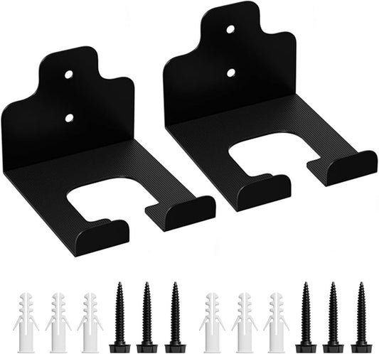 Lot de 2 supports muraux pour outils de jardin et de sport