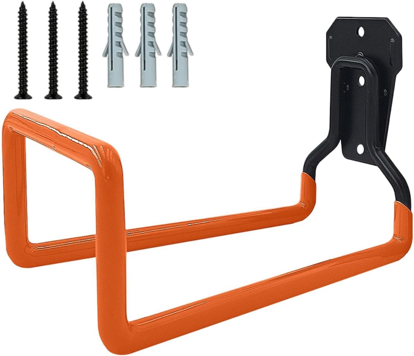 Ensemble de crochets de garage - Support mural robuste - Système de rangement d'outils d'échelle - Kit de crochet utilitaire antidérapant en acier - Accessoire pour atelier - 19,3 x 13 cm