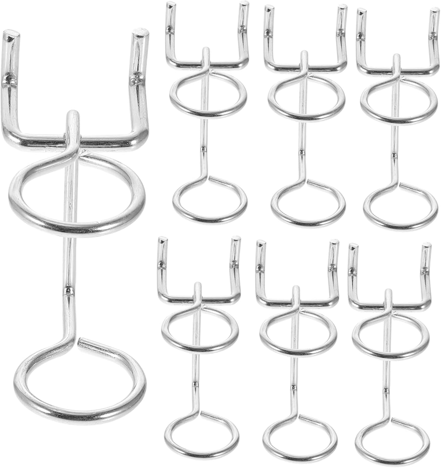 Crochets pour Panneau Perforé Lot de 10 Accessoires Support de Tournevis Multi-Outils Facile à Installer Cuisine Bureau Garage Organisateur Mural