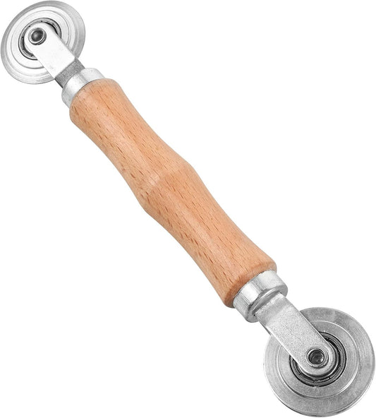 Ciieeo Outil de Réparation D'écran de Fenêtre Léger avec Rouleau en Fonte et Poignée en Bois Compact pour Installation et Maintenance