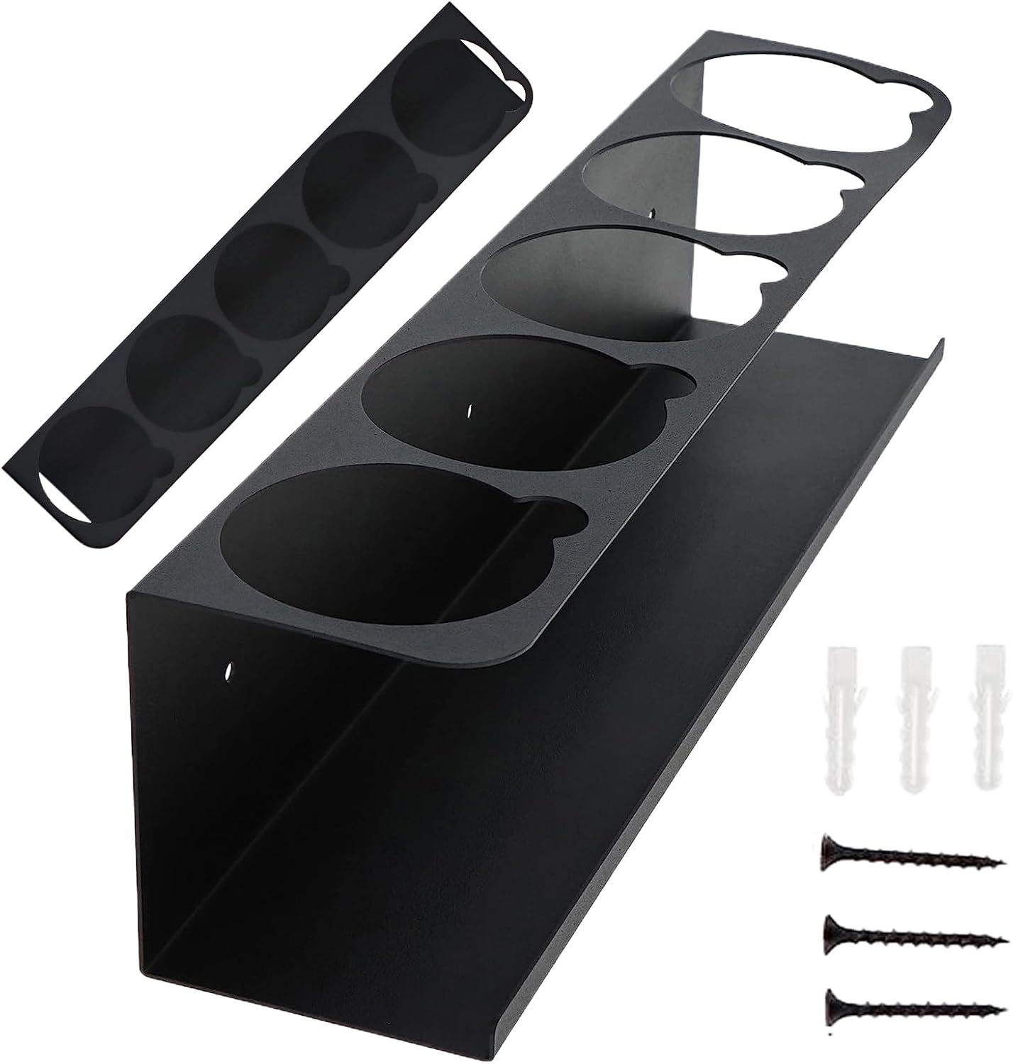 Caulk Tube Holder, Adhesive Rack, Wall Mount Organizer, 16.5x3.5x4.02 Inches, Multi Layer Storage Slots, Tool Compartment Design, for Garage Home Workshop