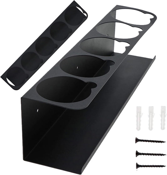 Caulk Tube Holder, Adhesive Rack, Wall Mount Organizer, 16.5x3.5x4.02 Inches, Multi Layer Storage Slots, Tool Compartment Design, for Garage Home Workshop