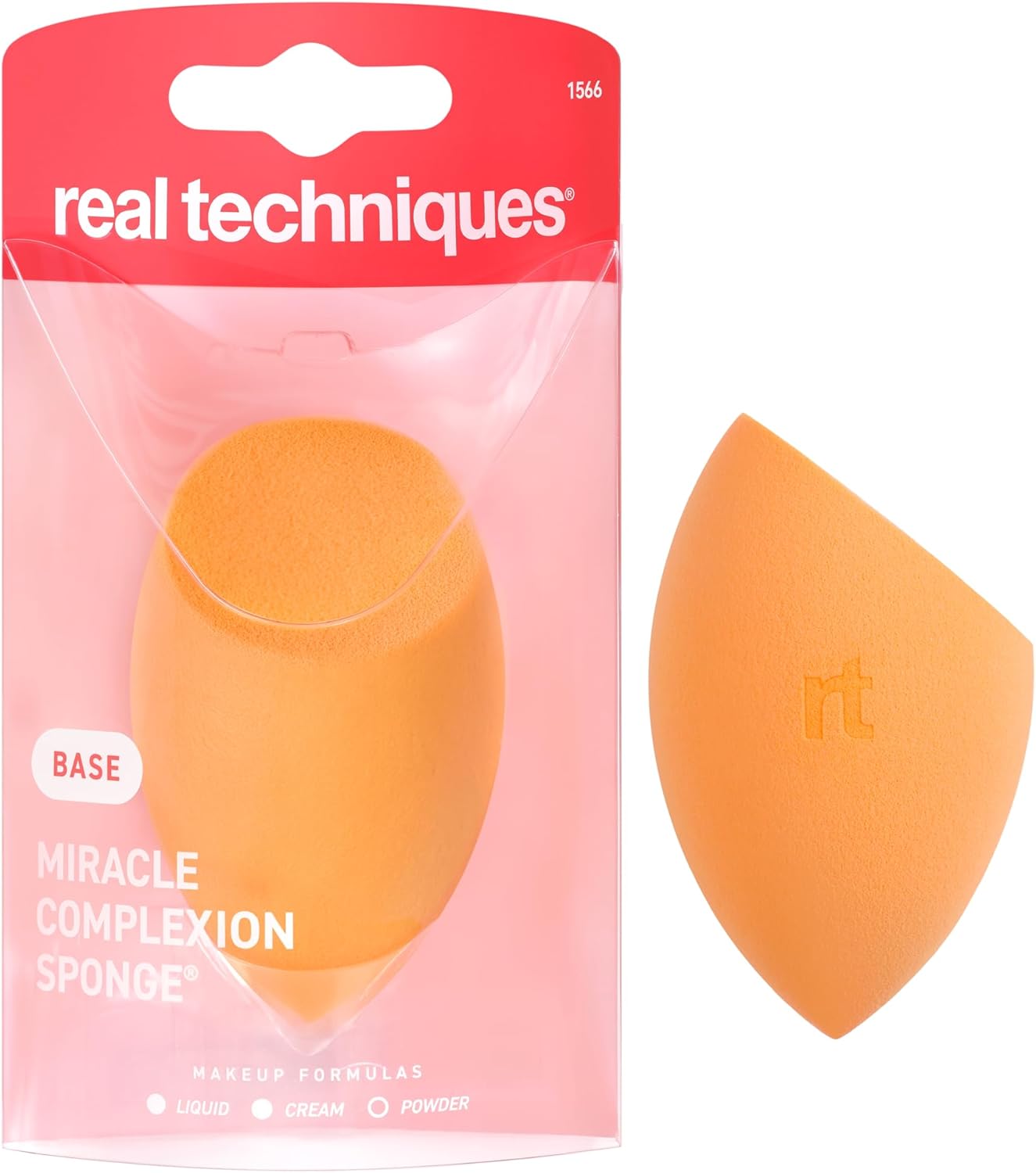 Real Techniques Éponge à teint miracle, éponge à maquillage, pour fond de teint liquide et crème,1 unité