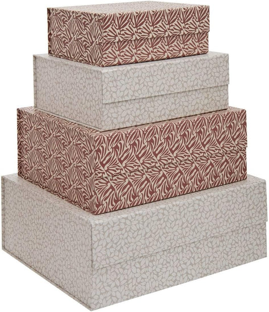 5five - lot de 4 boîtes de rangement 25/30/35/40cm magnetbox
