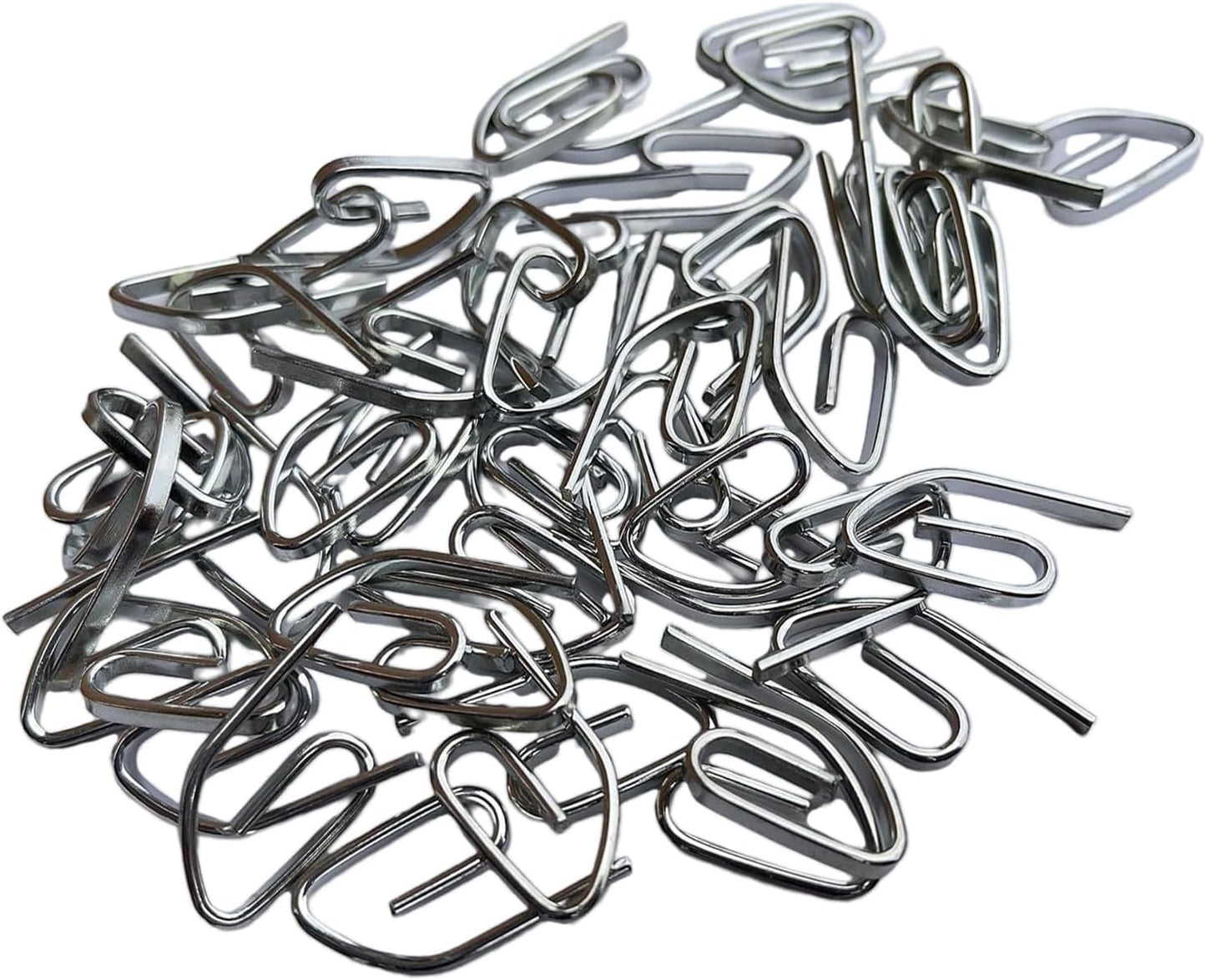 Lot de 50 crochets de rideaux robustes polyvalents et faciles à installer pour améliorer l'esthétique de la maison dans plusieurs paramètres de quincaillerie de fenêtre de bureau