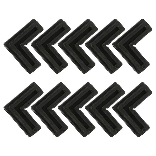 Gatuida Coins de Cadre D'écran en Plastique 10 Pièces, Support D'angle Fixe 90° pour Moustiquaires et Portes, Équerres Robustes et Pratiques pour Installation Facile en Quincaillerie