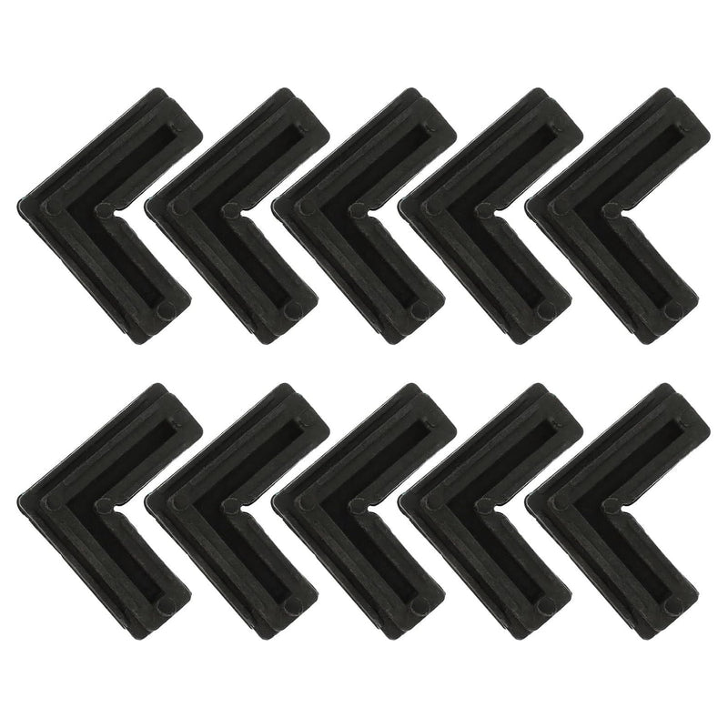 Gatuida Coins de Cadre D'écran en Plastique 10 Pièces, Support D'angle Fixe 90° pour Moustiquaires et Portes, Équerres Robustes et Pratiques pour Installation Facile en Quincaillerie