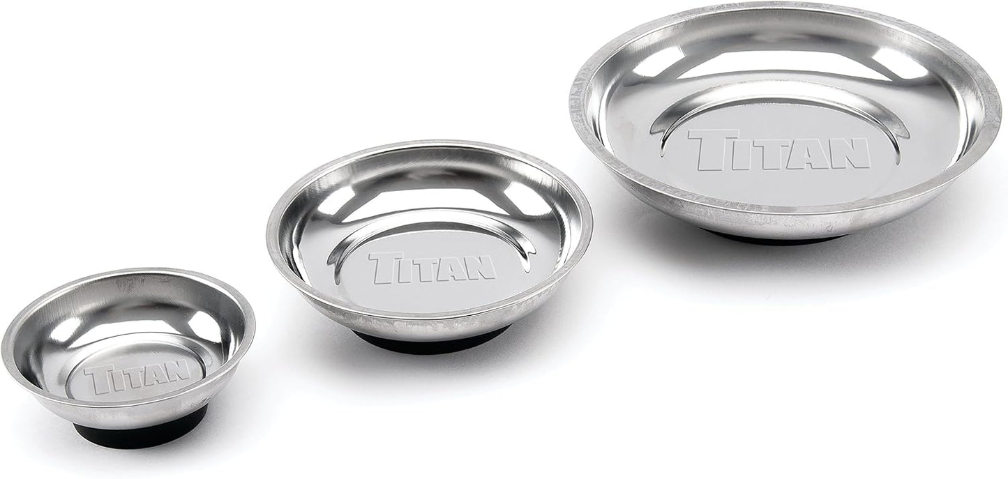 Titan 21260 Lot de 3 Plateaux magnétiques