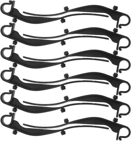 Ciieeo Fixations Clips de Gouttière Plastique Noir Lot de 50 Crochets Anti-Obstruction pour Grilles Utilisation Polyvalente Entretien de Toiture