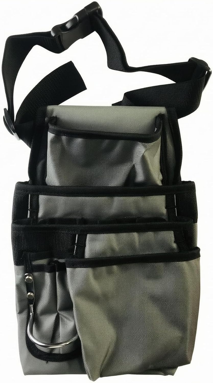 Porte-Outils Industriel Sac à Outils avec Bandoulière Poches Externes Variées Structure Robuste Toile Adapté à l'Ingénieur Bureau et Chantier